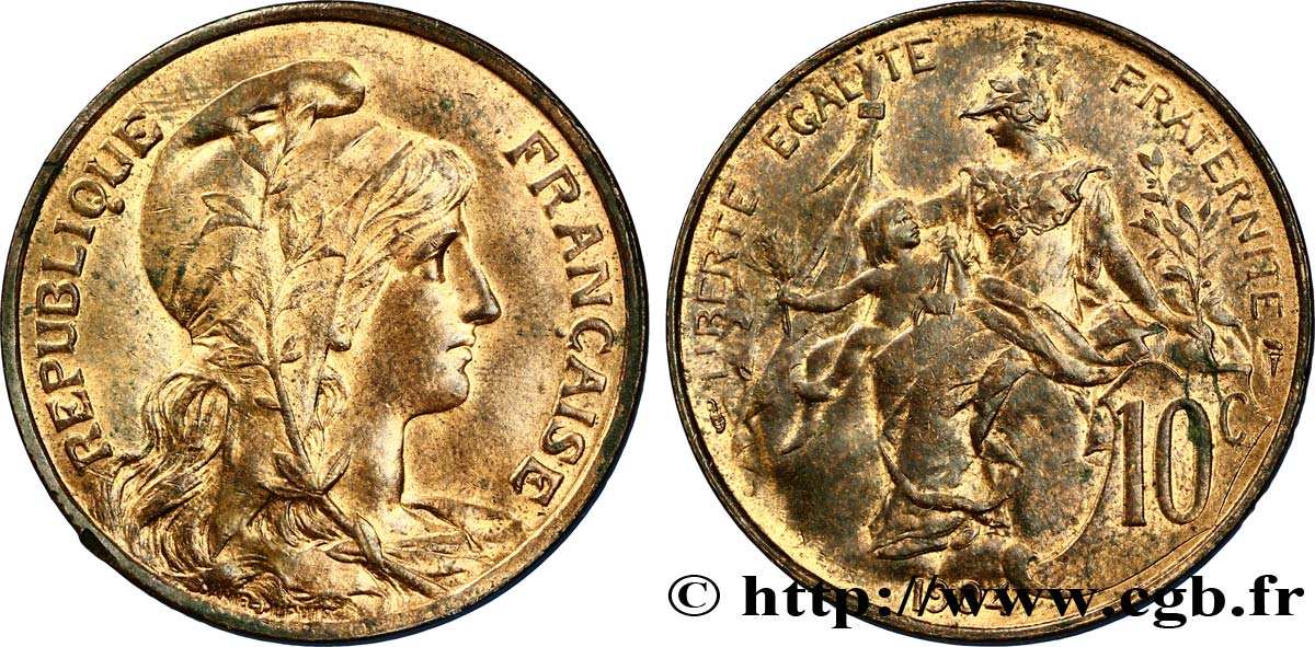 10 centimes Daniel-Dupuis 1904  F.136/13 SUP58 