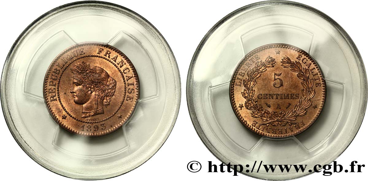 5 centimes Cérès 1893 Paris F.118/35 fST64 