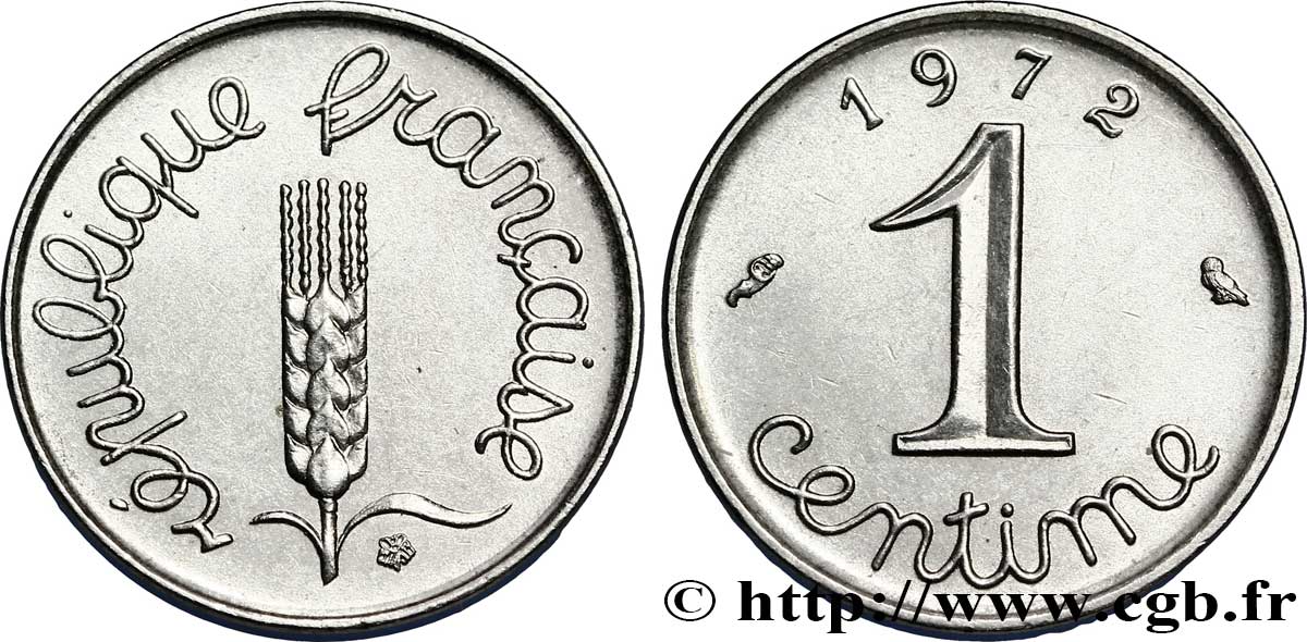 1 centime Épi 1972 Paris F.106/22 TTB50 