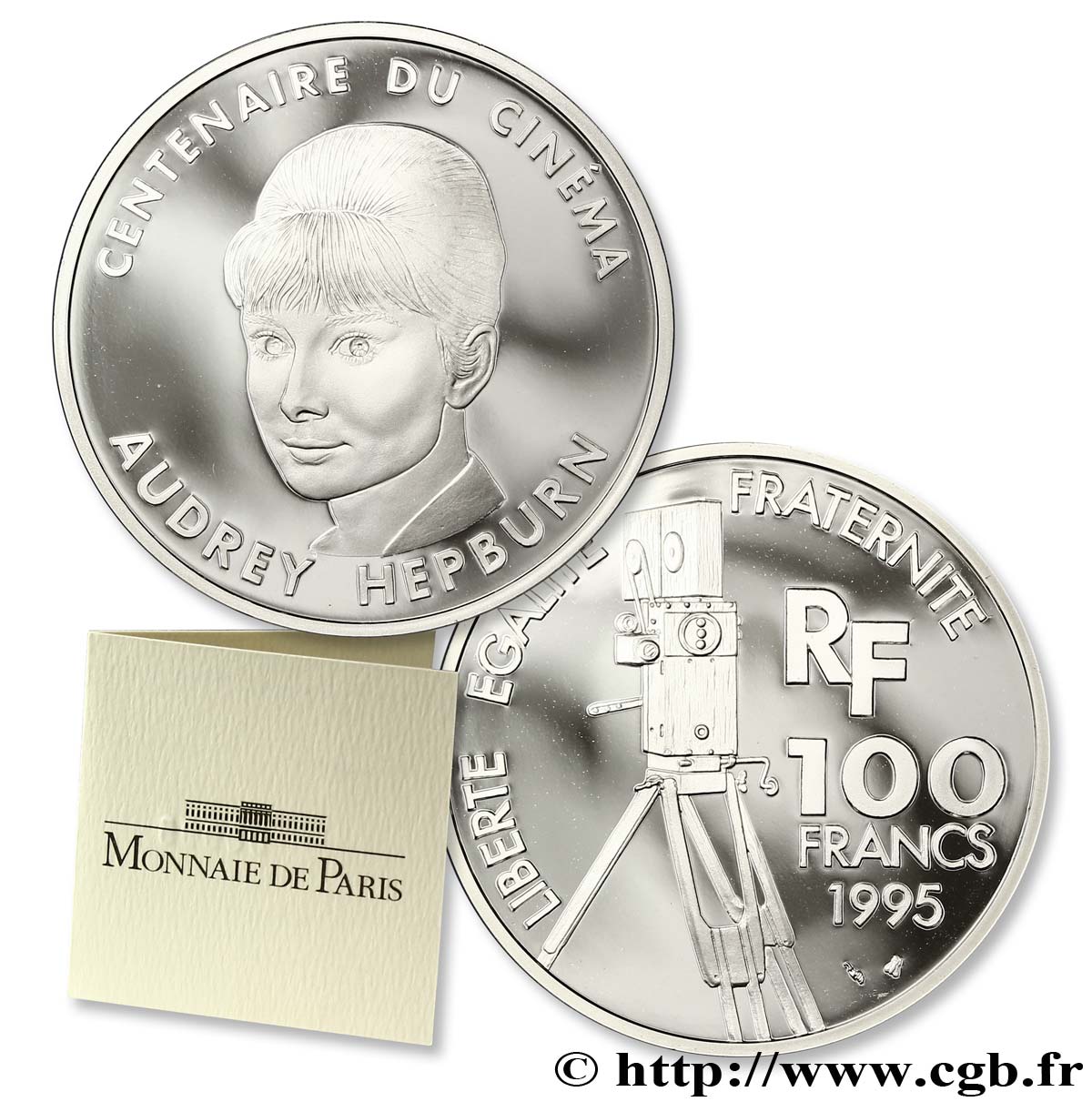 Belle Épreuve 100 francs - Audrey Hepburn 1995 Paris F.1647 3 FDC70 