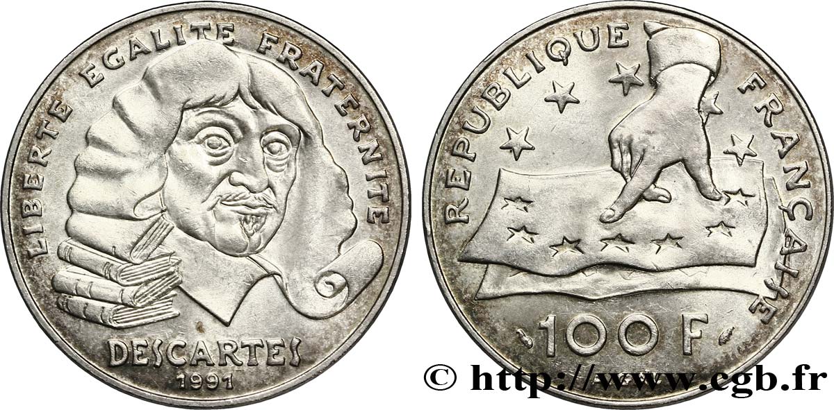 100 francs René Descartes 1991  F.459/2 SUP 