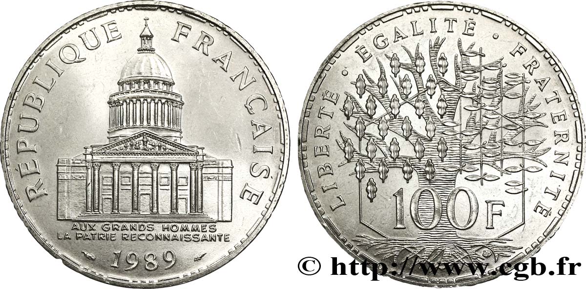 100 francs Panthéon 1989  F.451/9 VZ58 