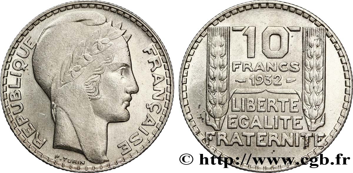 10 francs Turin 1932  F.360/5 SPL64 