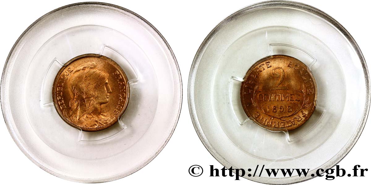 2 centimes Daniel-Dupuis 1898  F.110/1 MS65 