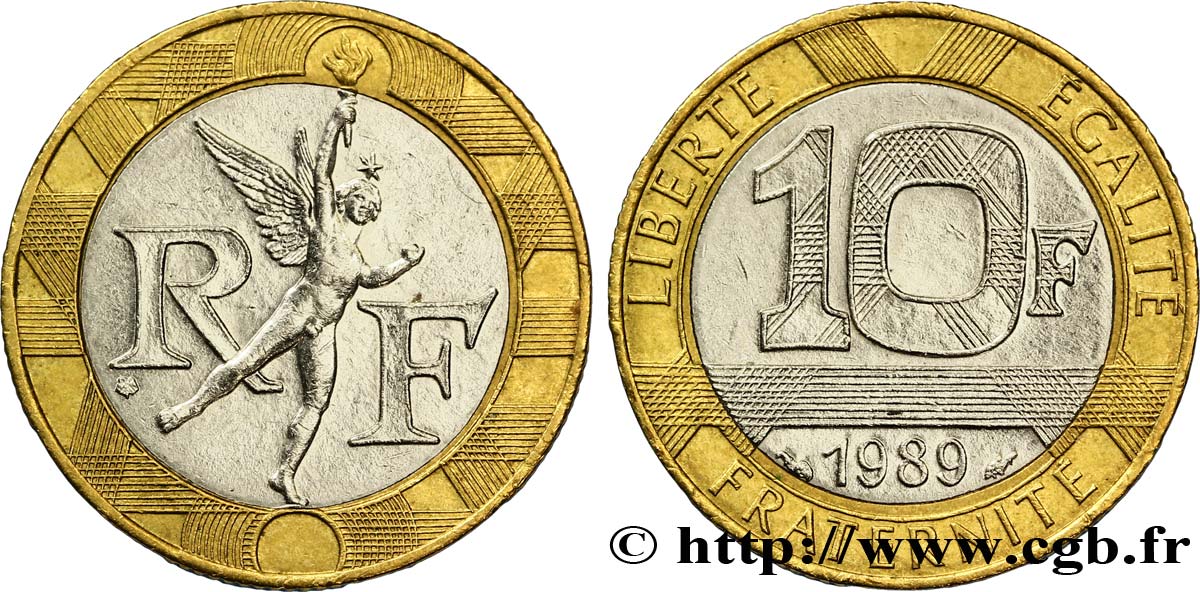 10 francs Génie de la Bastille 1989 Pessac F.375/3 BB50 