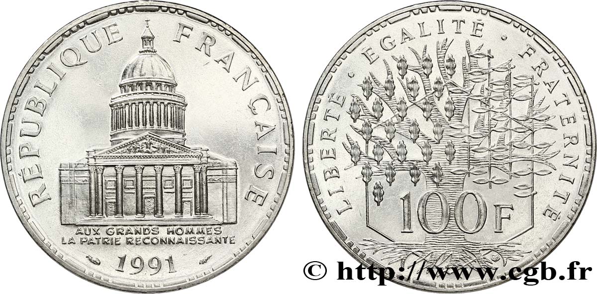 100 francs Panthéon 1991  F.451/11 fST63 