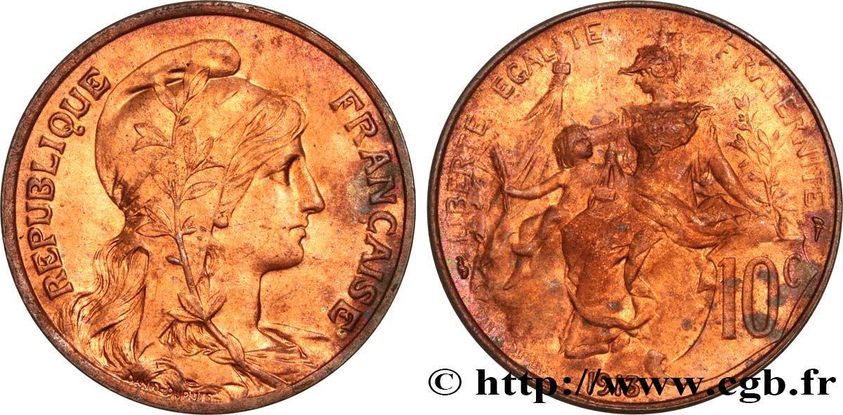 10 centimes Daniel-Dupuis 1913  F.136/22 SPL60 