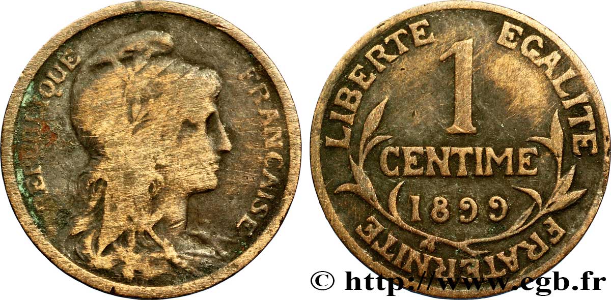 1 centime Daniel-Dupuis 1899 Paris F.105/3 TB20 