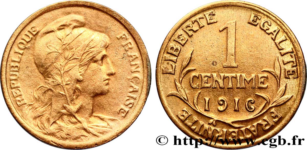 1 centime Daniel-Dupuis 1916 Paris F.105/17 TTB 