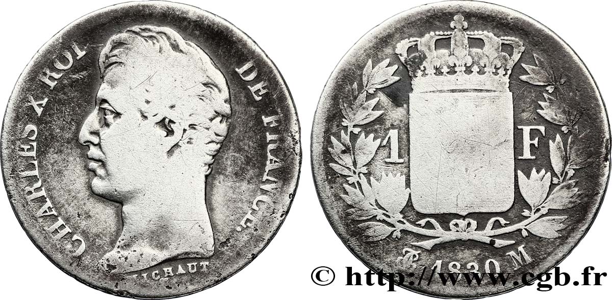 1 franc Charles X 1830 Toulouse F.207A/31 SGE10 
