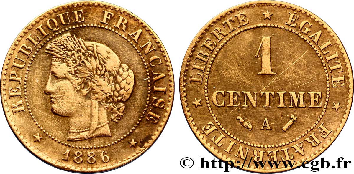 1 centime Cérès 1886 Paris F.104/13 TB35 