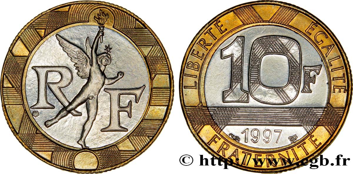 10 francs Génie de la Bastille 1997 Pessac F.375/14 fST63 