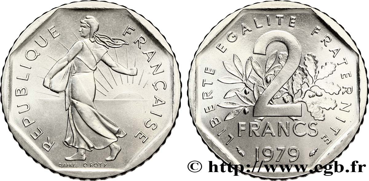 2 francs Semeuse, nickel 1979 Pessac F.272/3 ST67 