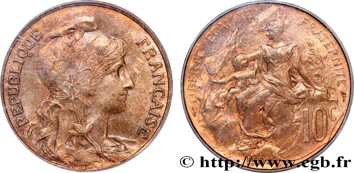 10 centimes Daniel-Dupuis 1904  F.136/13 SUP62 