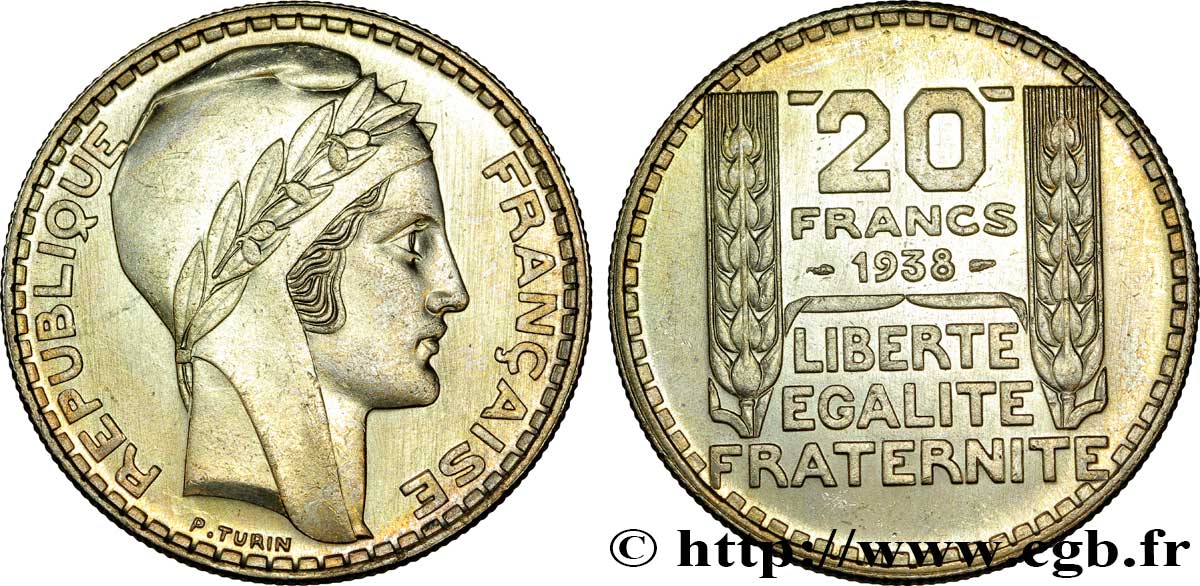 20 francs Turin 1938  F.400/9 SC63 