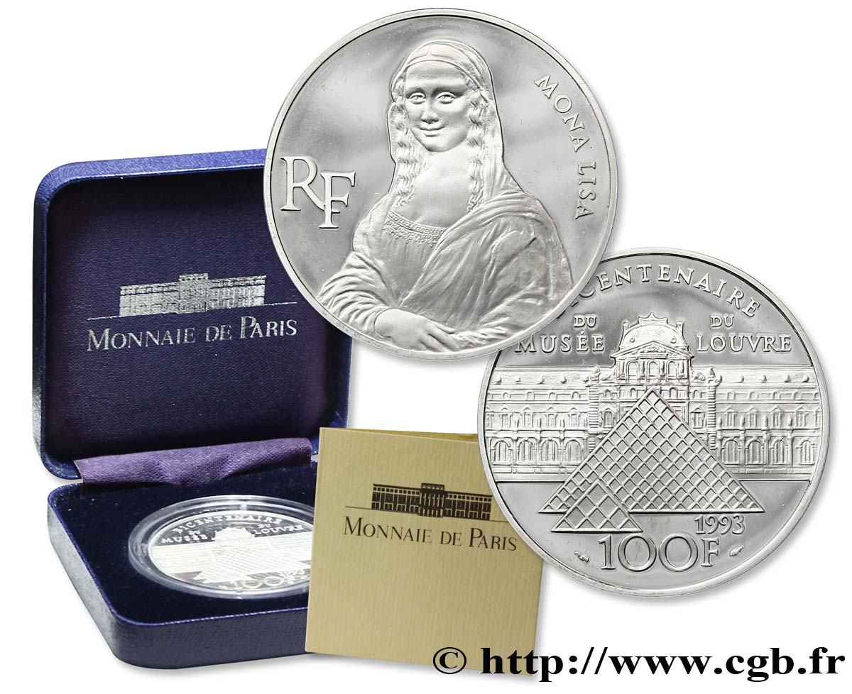 Belle Epreuve 100 francs - Mona Lisa 1993  F.1623 1 FDC65 