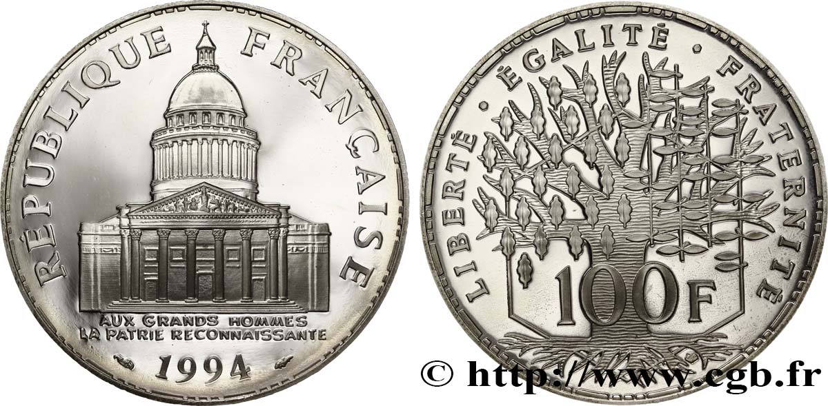 100 francs Panthéon 1994  F.451/15 MS65 