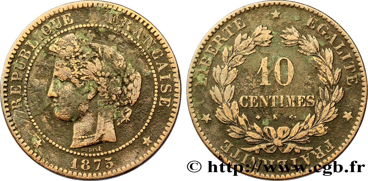 10 centimes Cérès 1873 Bordeaux F.135/11 S20 