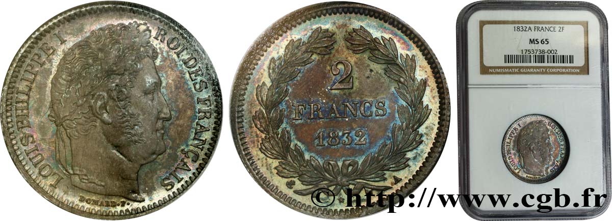 2 francs Louis-Philippe 1832  Paris F.260/4 SPL63 