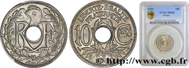 10 centimes Lindauer 1920  F.138/4 ST65 PCGS