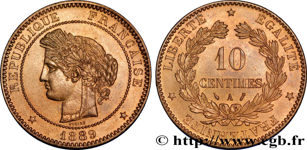 10 centimes Cérès 1889 Paris F.135/34 SC63 