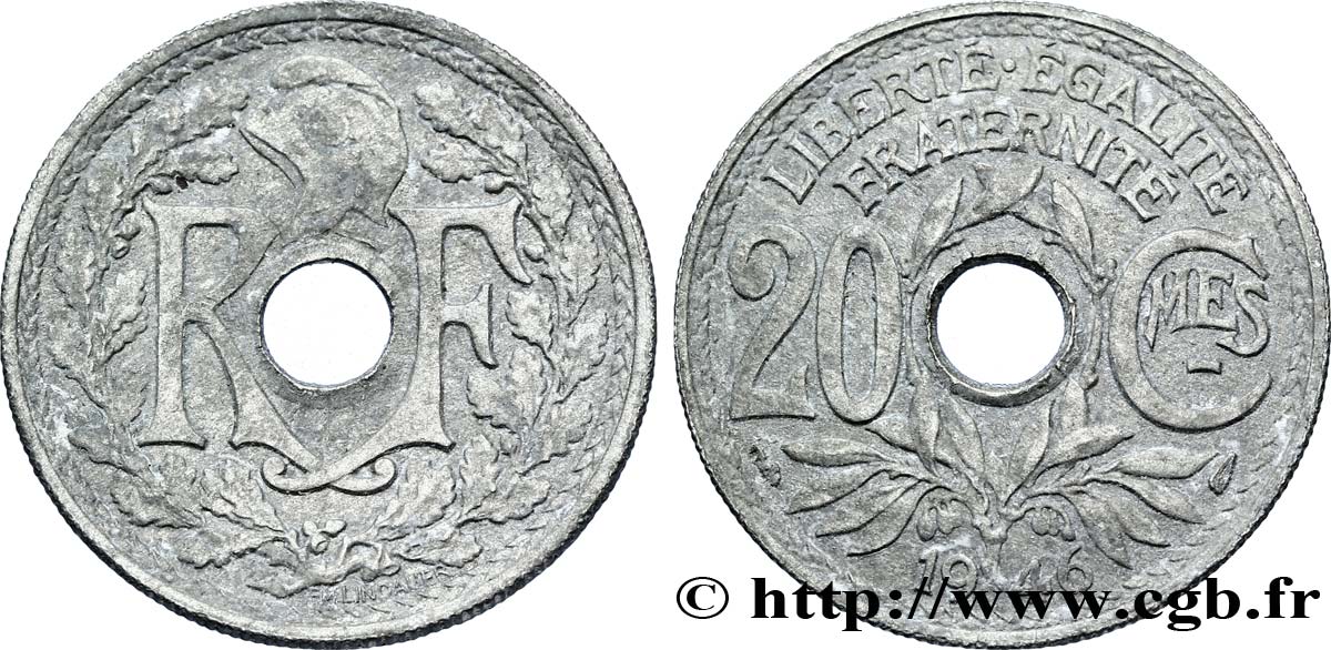 20 centimes Lindauer 1946  F.155/5 BB40 