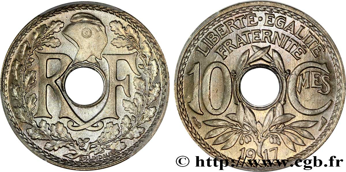 10 centimes Lindauer 1917  F.138/1 FDC65 