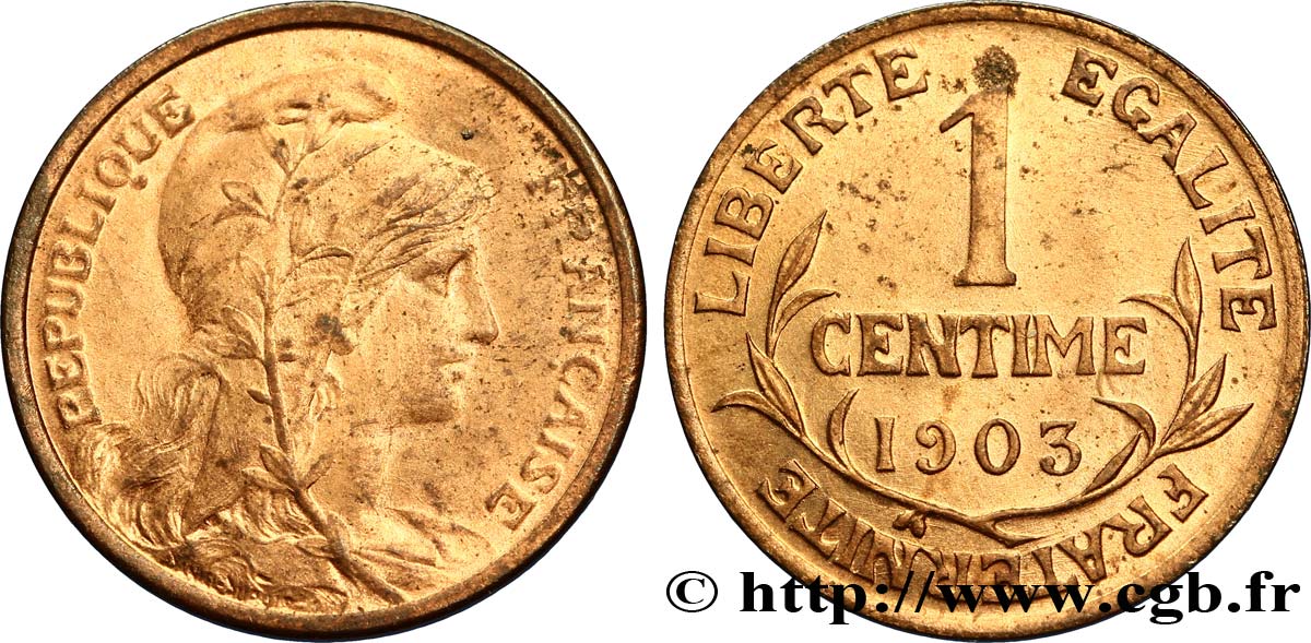 1 centime Daniel-Dupuis 1903 Paris F.105/8 SPL63 