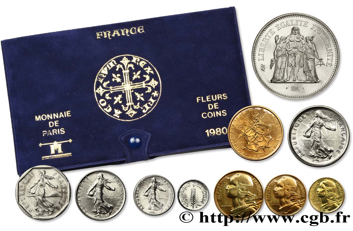 Boîte Fleur de Coins 1980 Paris F.5000/34 FDC70 