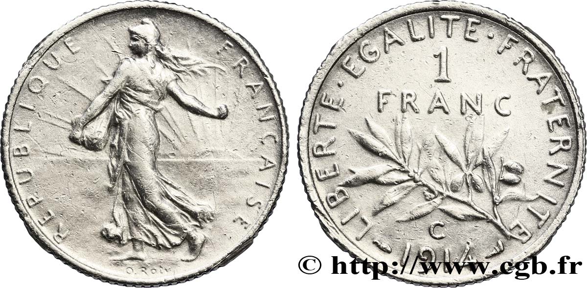 1 franc Semeuse 1914 Castelsarrasin F.217/20 MBC 