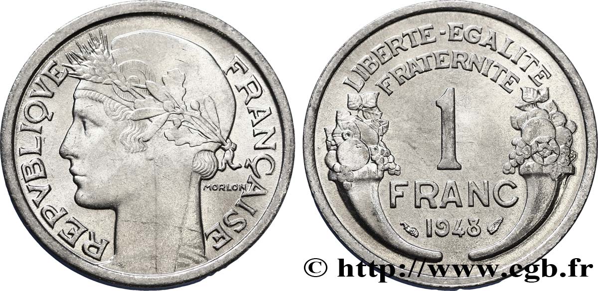 1 franc Morlon, légère 1948  F.221/13 fST63 
