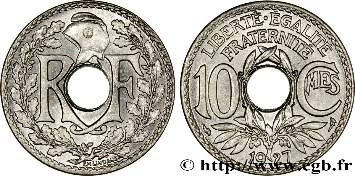 10 centimes Lindauer 1927  F.138/14 SPL63 
