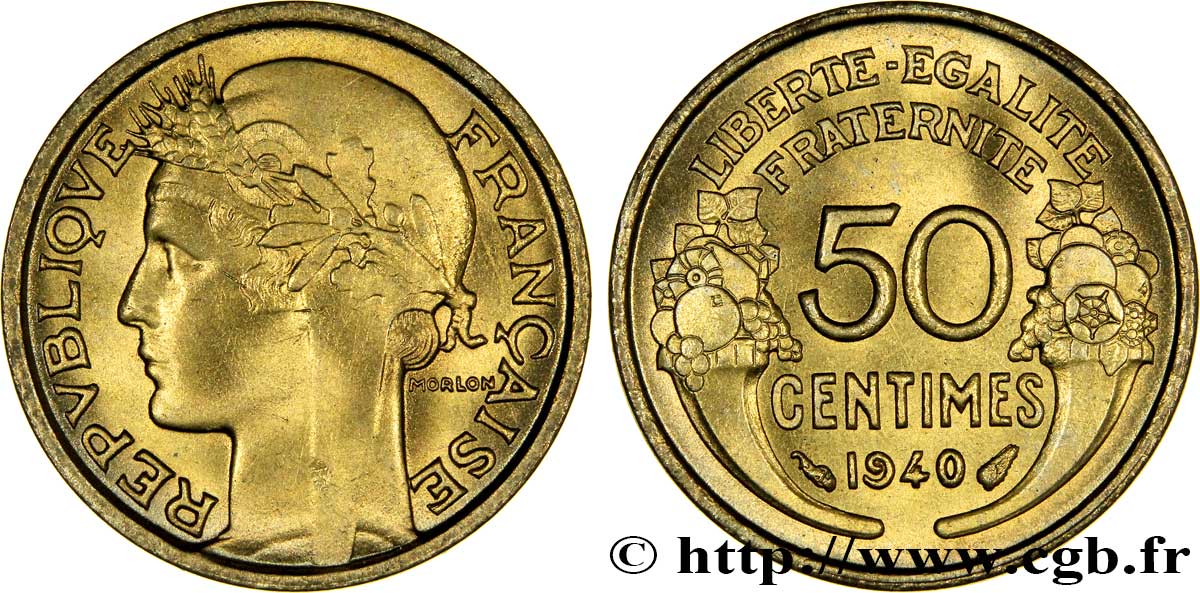 50 centimes Morlon 1940  F.192/17 VZ62 