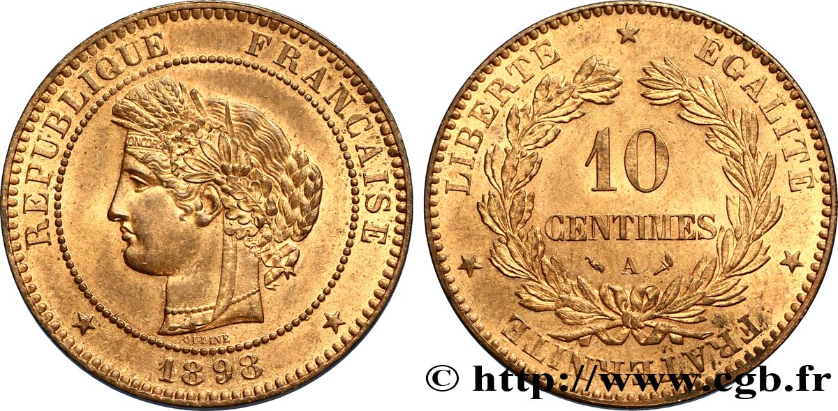 10 centimes Cérès 1898 Paris F.135/45 EBC59 