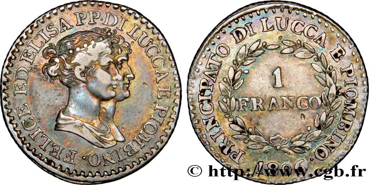 1 franco 1806 Florence M.441  VF28 