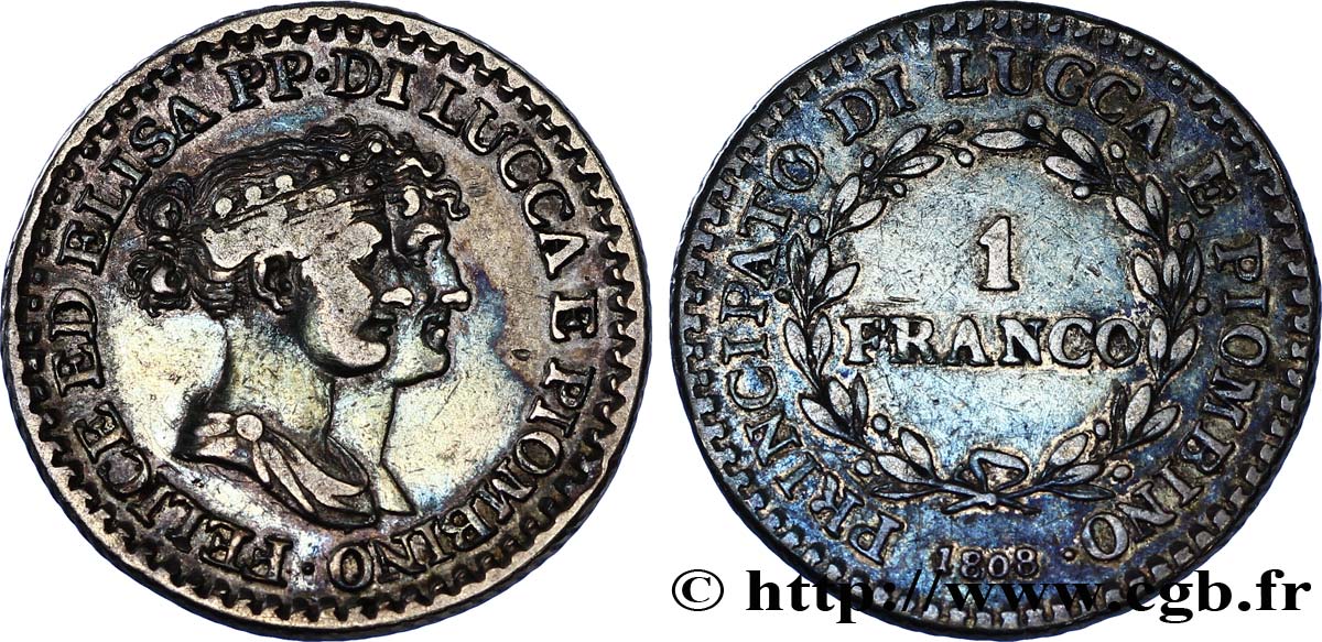 1 franco 1808 Florence M.443  MB20 