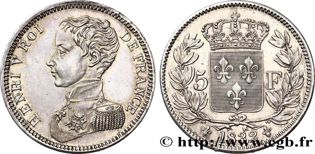 5 francs 1832  VG.2692  SPL64 