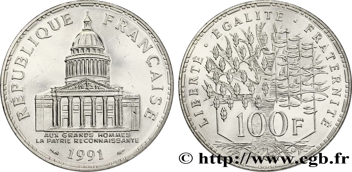 100 francs Panthéon 1991  F.451/11 EBC62 
