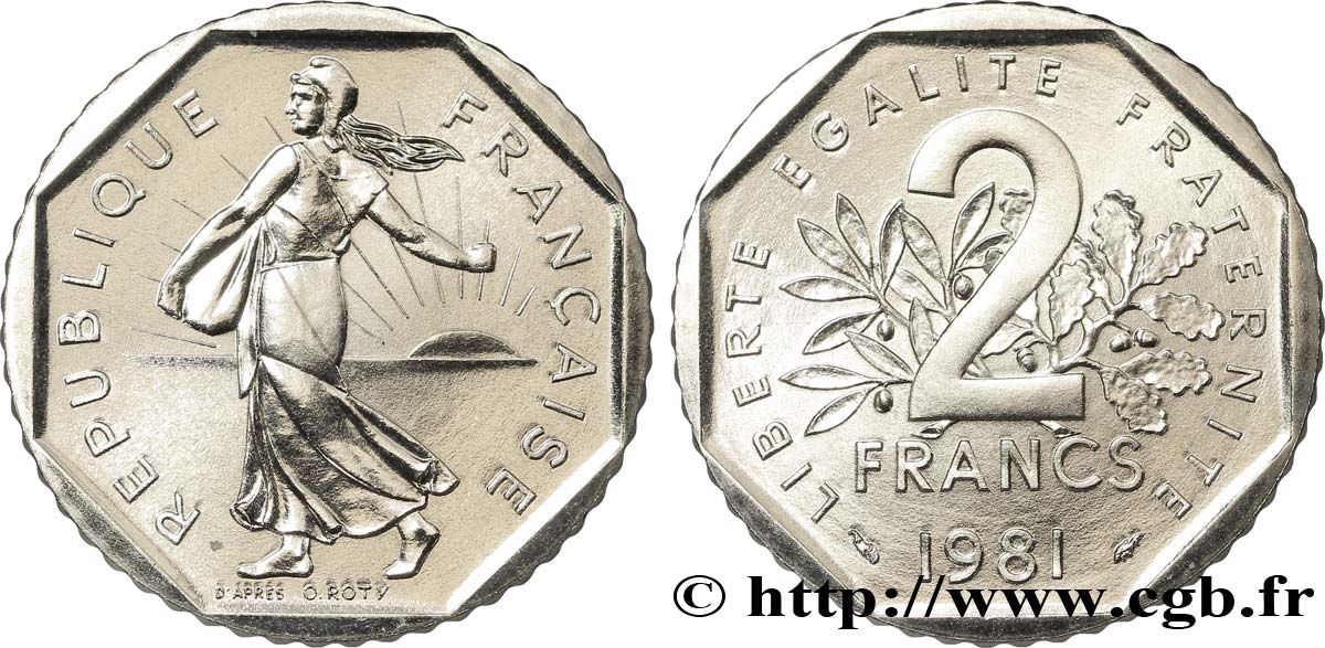 2 francs Semeuse, nickel 1981 Pessac F.272/5 FDC65 