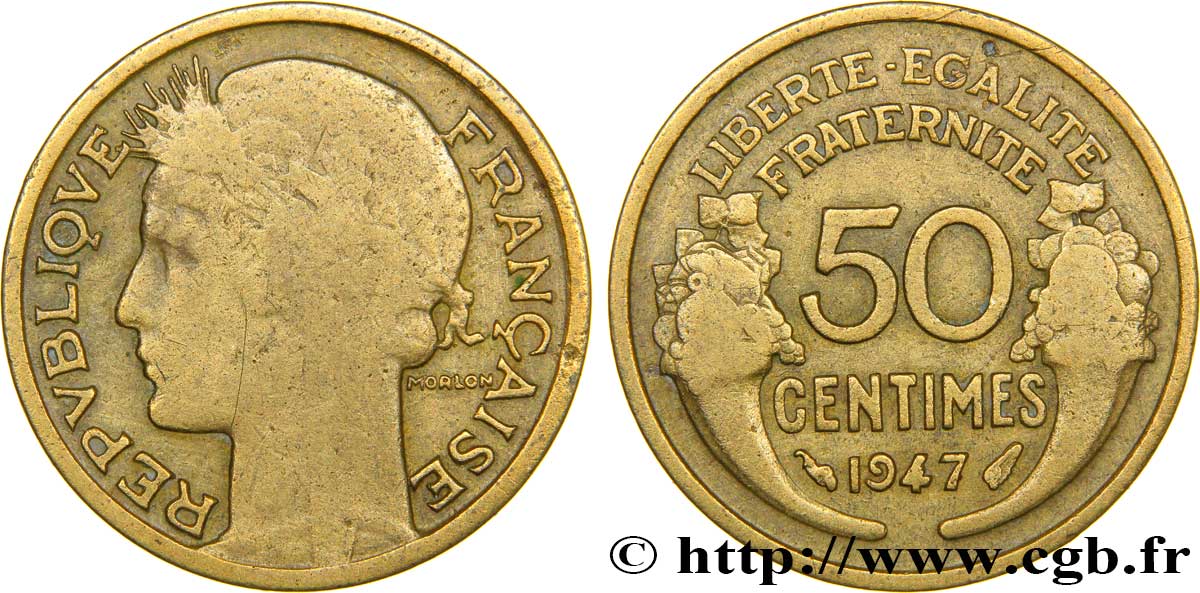 50 centimes Morlon 1947 Paris F.192/19 B12 