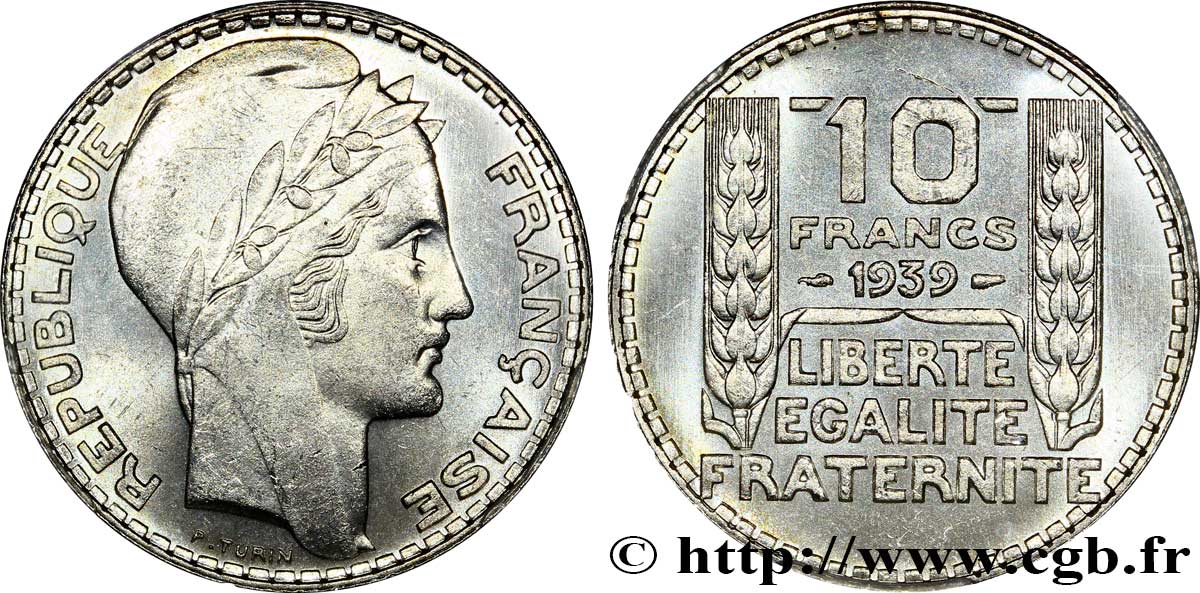 10 francs Turin 1939  F.360/10 SPL64 