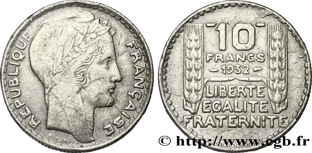 Faux de 10 francs Turin 1932  F.360/5 var. TTB45 