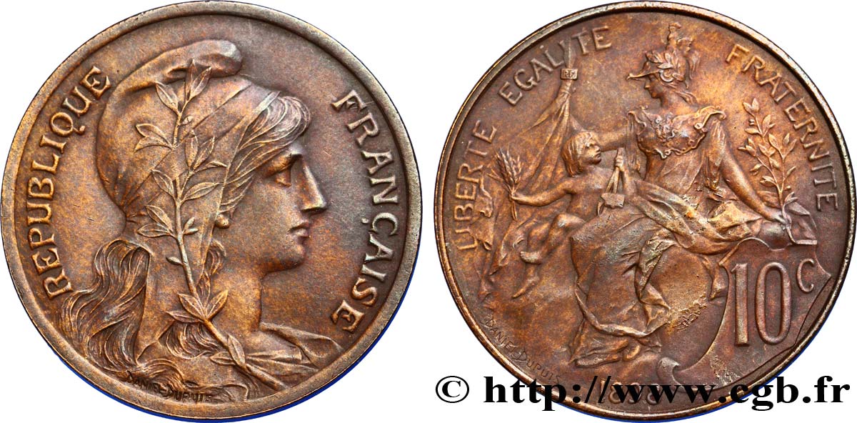 10 centimes Daniel-Dupuis 1898  F.136/6 VZ55 