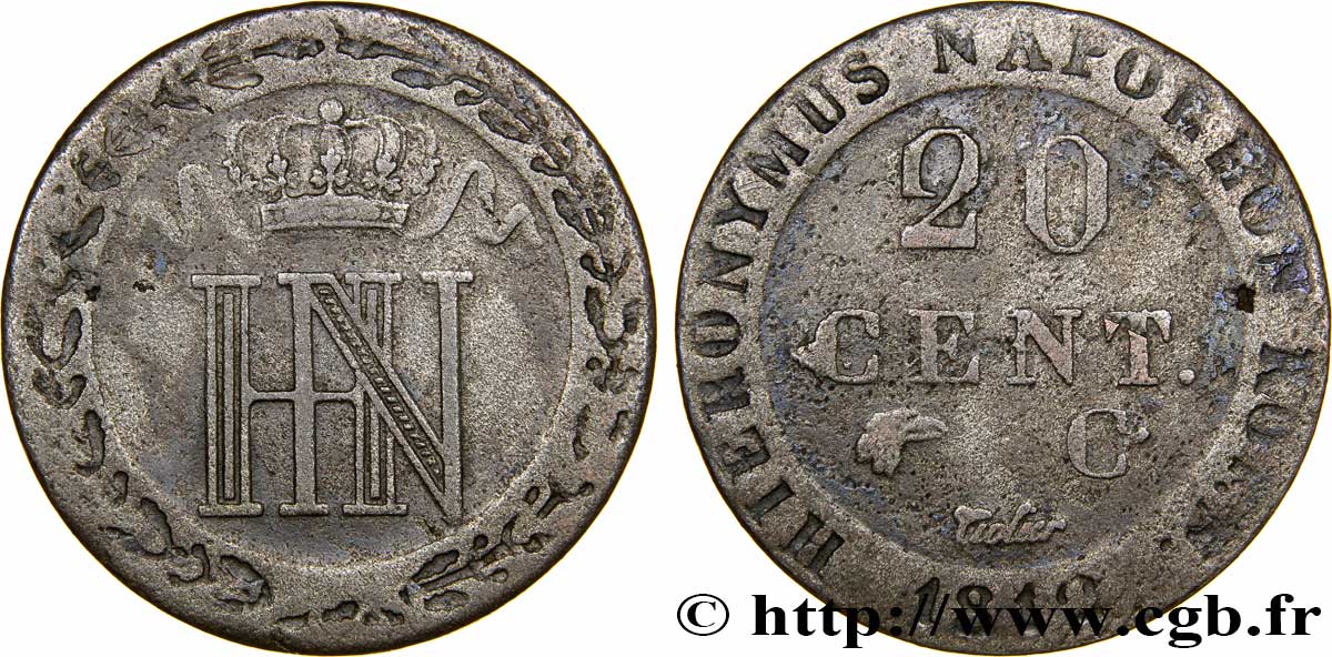 20 cent. 1812 Cassel VG.2029  TTB45 