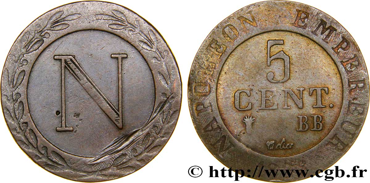 5 cent. 1808 Strasbourg VG.2057  TB30 