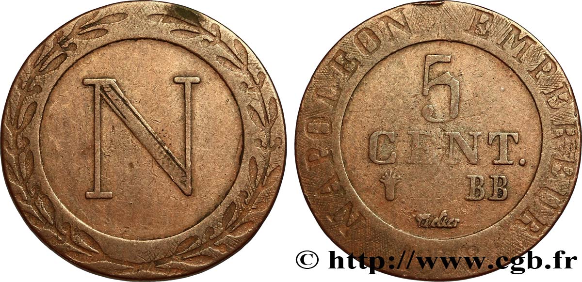 5 cent. 1808 Strasbourg VG.2057  BC25 