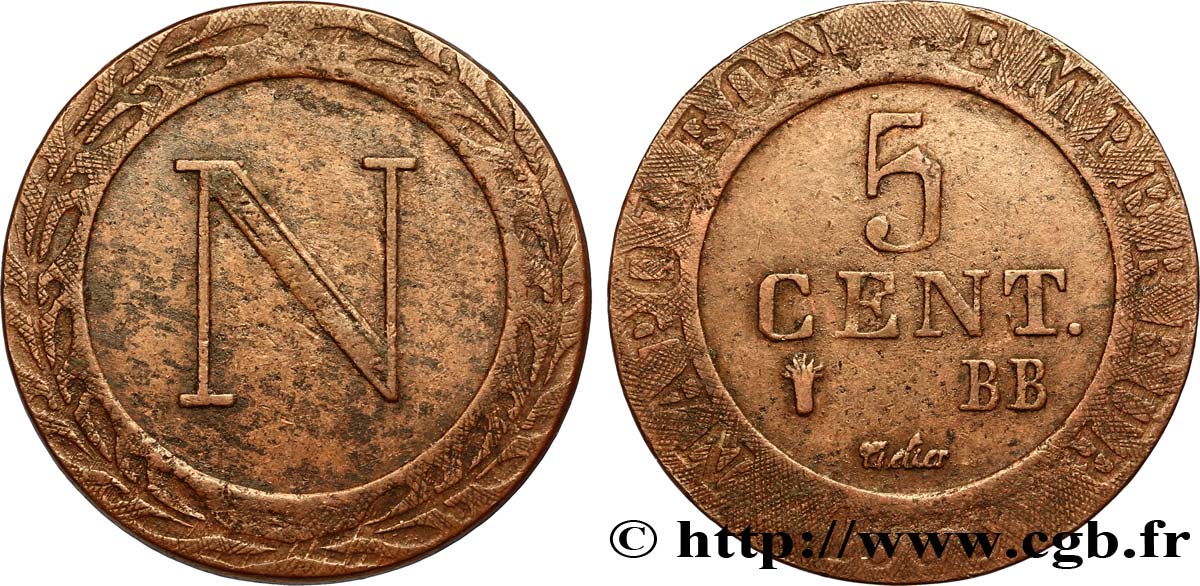 5 cent. 1808 Strasbourg VG.2057  TB30 
