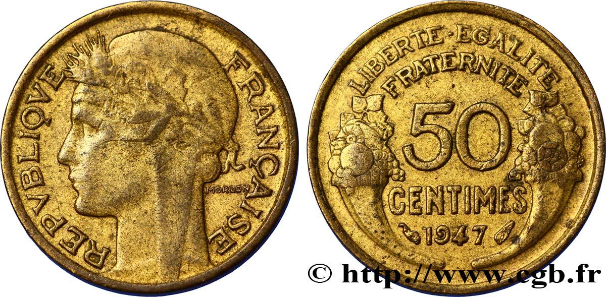 50 centimes Morlon 1947 Paris F.192/19 BB40 