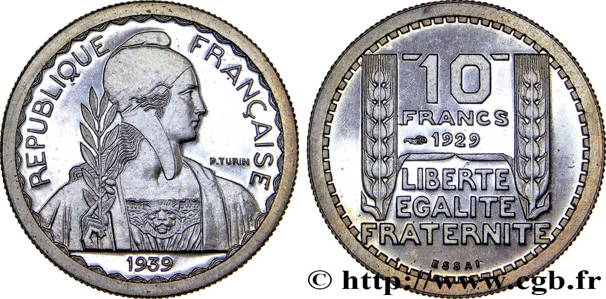 Préparation de la 5 francs Pétain, petit module, 21 mm, 4,5 g - Essai en cupro-nickel n.d. Paris Maz.2606 e MS65 