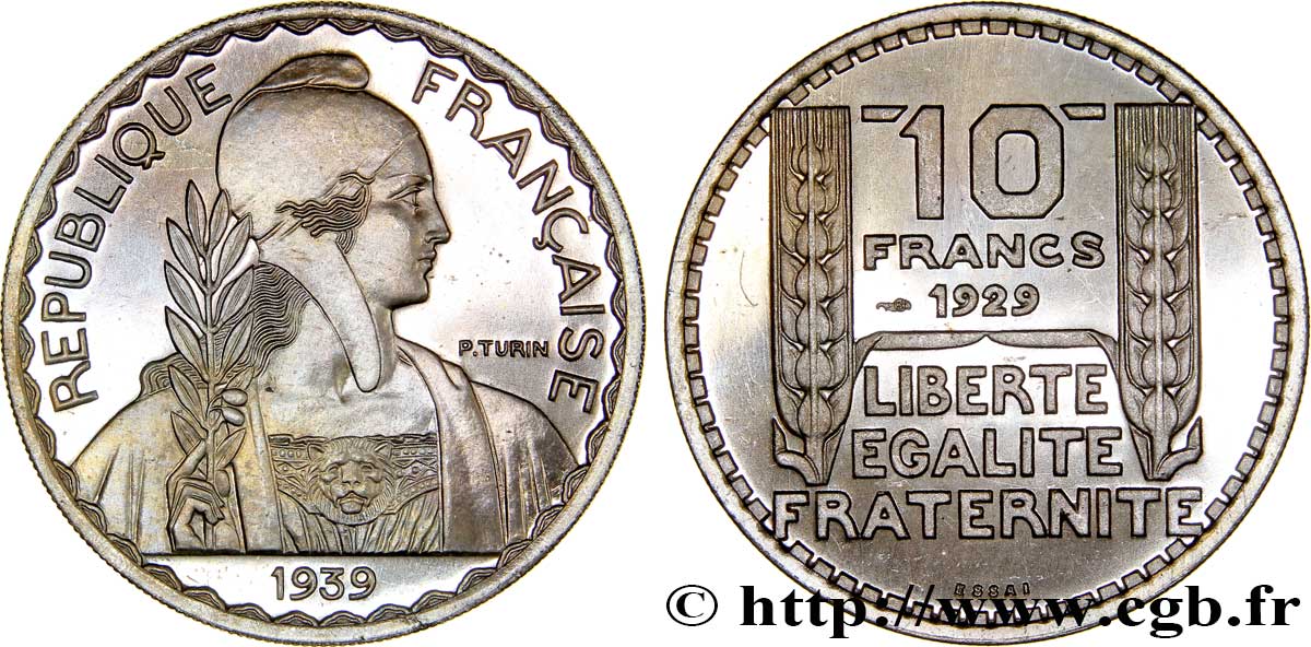 Préparation de la 20 francs Pétain, grand module, 30 mm, 15 g - Essai en cupro-nickel n.d. Paris Maz.2606 b ST65 